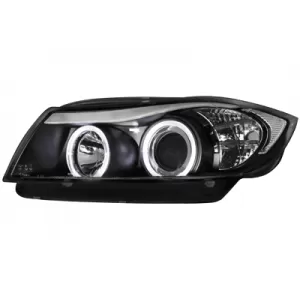 Scheinwerfer für BMW 3 E90 E91 03.05-08.08 Angel Eyes 2 Halo Felgen-image-5989973