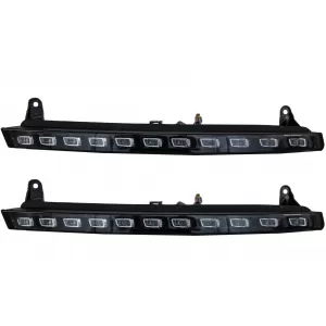 image-11-LED DRL Dnevna svijetla prikladna za Audi Q7 4L (2006-2009) Svjetla za skretanje Facelift Dizjan