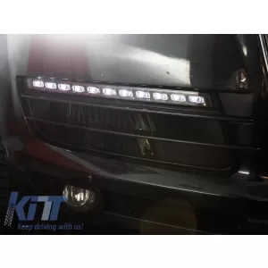 LED DRL Daytime Running Lights suitable for Audi Q7 4L (2006-2009) Turning Lights Facelift Design