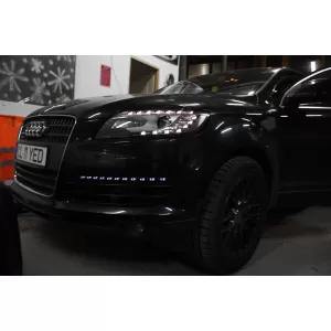 LED DRL Daytime Running Lights suitable for Audi Q7 4L (2006-2009) Turning Lights Facelift Design