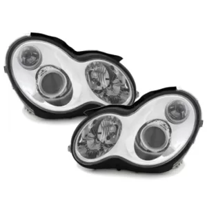 image-10-Faruri compatibil cu Mercedes W203 C class 2000-2006 Crom