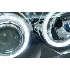 Scheinwerfer Angel Eyes für BMW 1er E81 E82 E87 E88 04-11 2 Halo Felgen-image-6060718