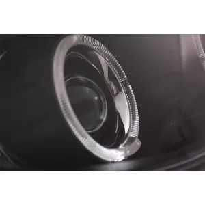Angel Eyes Scheinwerfer für BMW 5er E60 E61 2004-2007 DAYLINE LED Schwarz-image-6089566