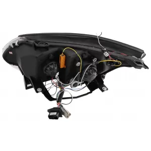 Angel Eyes Scheinwerfer für BMW 5er E60 E61 2004-2007 DAYLINE LED Schwarz-image-6089583