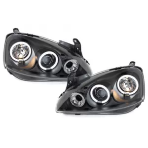 image-19-Fényszóró Opel Corsa C 01-06 2 CCFL körgyűrű fekete