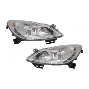 image-20-D-LITE fényszóró Opel Corsa D 06+ LED helyzetjelzővel króm