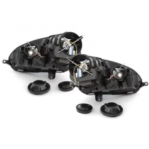 Headlights DEPO suitable for VW Golf V 5 (2003-2009) Jetta (2003-2009) GTI Look Black LHD