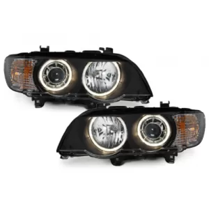 image-22-Fényszóró BMW X5 99-03 E53 HID 2 körgyűrűs fekete