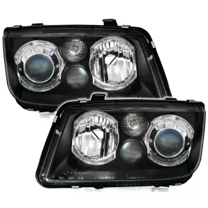 image-39-LED Angel Eyes Prednja svijetla prikladna za VW Bora (09.1998-07.2005) 2 Halo felge crne