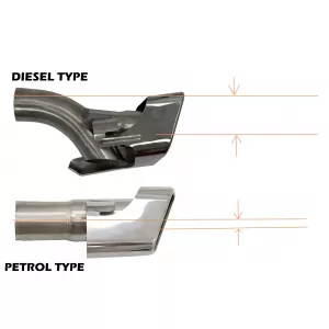 Exhaust Muffler Tips suitable for Range Rover Sport L320 (2005-2013) Autobiography Design Petrol
