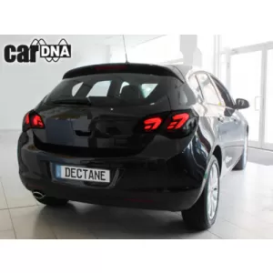 Stopuri Full LED compatibil cu Opel Astra J (2009-2015) 5 Usi Hatchback Negru Fumuriu-image-64550