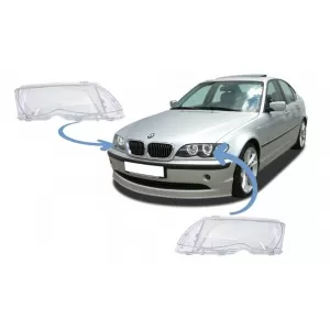 image-54-Fényszóró üveg BMW 3-as E46 LCI Facelift Sedan/Touring (2001-2004)