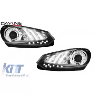 image-41-DAYLINE fényszóró VW Volkswagen Golf VI 6 08+ LED DRL Design fekete