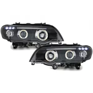image-63-Fényszóró BMW X5 99-02, 2 körgyűrűs, fekete