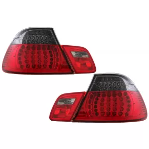 image-50-LED stražnja svjetla prikladna za BMW serije 3 E46 Kupe 2D (1998-2003) crveno/crno