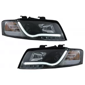 image-66-D-LITE fényszóró AUDI A4 8E 01-04 helyzetjelzővel fekete