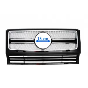 Grila Centrala compatibil cu Mercedes G-Class W463 (1990-2014) G65 Design Chrome Edition-image-6046082