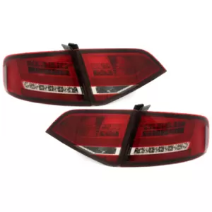 LED hátsó lámpa Audi A4 B8 8K Sedan 2007-2010 piros/átlátszó-image-65535