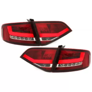 LED hátsó lámpa Audi A4 B8 8K Sedan 2007-2010 piros/átlátszó-image-65538