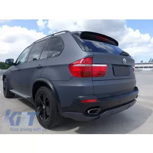 Suitable for BMW X5 E70 Exhaust Muffler Tips (2007-up) LCI Facelift Look-image-5996447