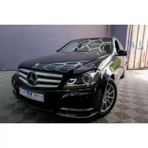 Scheinwerfer LED DRL für Mercedes W204 S204 C-Klasse Facelift 11-14 Schwarz-image-6095138