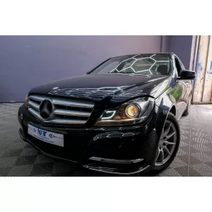 Scheinwerfer LED DRL für Mercedes W204 S204 C-Klasse Facelift 11-14 Schwarz-image-6095140
