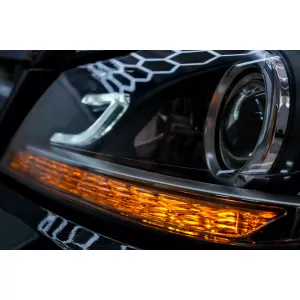 Scheinwerfer LED DRL für Mercedes W204 S204 C-Klasse Facelift 11-14 Schwarz-image-6095144