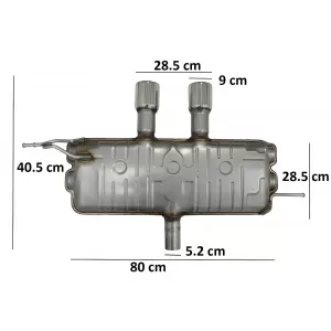 Sistem de evacuare compatibil cu VW Golf 5 R32 (2003-2007) Golf 6 R20 (2008-2013)-image-6021918