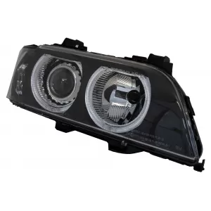 Angel Eyes Scheinwerfer für BMW 5er E39 96-03 Facelift Schwarz Chrom Edition-image-6014725