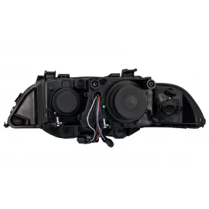 Angel Eyes Scheinwerfer für BMW 5er E39 96-03 Facelift Schwarz Chrom Edition-image-6044487