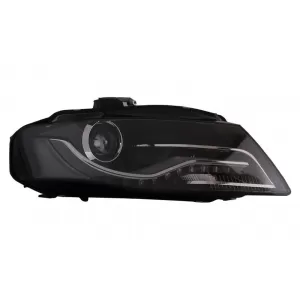 LED DRL Headlights suitable for Audi A4 B8 8K (04.2008-2011) with Daytime Running Lights Black