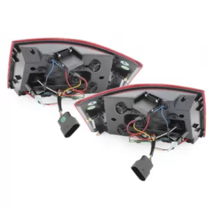 LED Light Bar Задни светлини подходящи за AUDI A6 Лимузина 04-08 Червен/кристал-image-65815