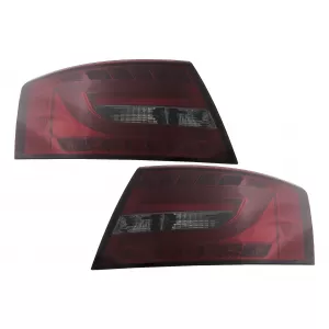 Feux LED pour Audi A6 C6 4F Limousine 04.2004-2008 Rouge Fumée 7PIN-image-6089400