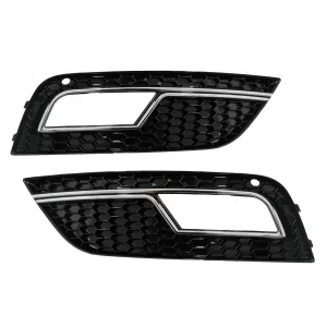 image-33-Poklopac svjetla za maglu prikladni za AUDI A4 B8 facelift (2012-2015) RS4 Dizjan crno-kromirani