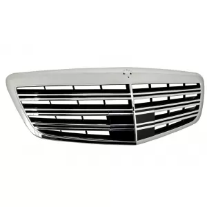 Front Bumper with Central Grille suitable for Mercedes S-Class W221 (2005-2012) S63 S65 Design