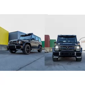 Front Bumper Spoiler LED DRL Extension suitable for Mercedes G-Class W463 (1989-2017)