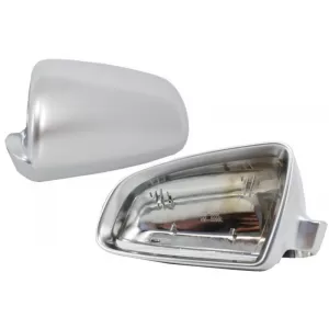 image-2-Visszapillantó tükör burkolat Audi S3 A3 8P S4 A4 B6 B7 S6 A6 4F matt alumínium hatású komplett ház