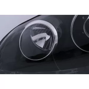 Fari Xenon Look per VW Golf 5 V Mk5 03-07 Jetta 05-10 GTI R32 Nero Edition-image-6017352