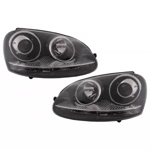 image-47-Xenon Look Prednja svijetla prikladna za VW Golf 5 V Mk5 (2003-2007) Jetta (2005-2010) GTI R32 Chrome Edition