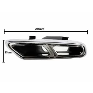 Pachet Exterior cu Ornamente Evacuare Crom compatibil cu Mercedes W222 S-Class (2013-07.2017) S65 Design-image-6006158