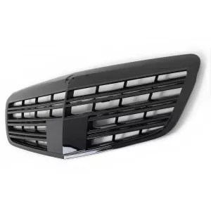 Front Grille suitable for Mercedes S-Class W221 Facelift (2010-2013) S63 S65 Design Piano Black
