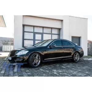 Front Grille suitable for Mercedes S-Class W221 Facelift (2010-2013) S63 S65 Design Piano Black