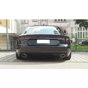 Difuzor Bara Spate si Ornamente Evacuare compatibil cu Audi A7 4G (2010-2014) RS7 Design-image-6020844