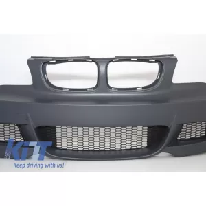 Front Bumper with Kidney Grilles suitable for BMW 1'er E81/E82 E87/E88 (2004-2011) M-tech M-Technik Design-image-5987638