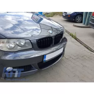 Front Bumper with Kidney Grilles suitable for BMW 1'er E81/E82 E87/E88 (2004-2011) M-tech M-Technik Design-image-5998169