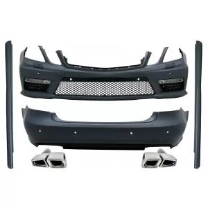 image-77-Kit per Mercedes E W212 2009-2013 E63 Look Suggerimenti Silenziatore Scarico PDC