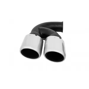 Ornamente Evacuare compatibil cu Porsche Cayenne 92A V6 V8 Petrol (05.2010-09.2014) GTS Design Silver-image-5987929