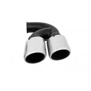 Ornamente Evacuare compatibil cu Porsche Cayenne 92A V6 V8 Petrol (05.2010-09.2014) GTS Design Silver-image-5987930