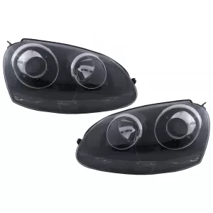 image-75-Xenon Look Prednja svijetla RHD pogodna za VW Golf 5 V Mk5 (2003-2007) Jetta (2005-2010) GTI R32 Black Edition
