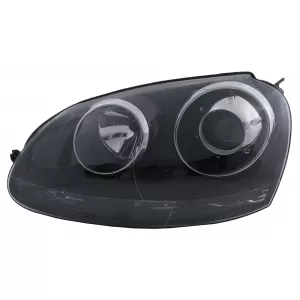 Phares xénon RHD pour VW Golf 5 V Mk5 03-07 Jetta 05-10 GTI R32 Noir Edition--image-6016485